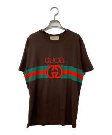 GUCCI（グッチ）の古着「22AW インターロッキングG コットン Tシャツ」｜ブラウン