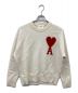 AMI Alexandre Mattiussi（アミ アレクサンドル マテュッシ）の古着「RED AMI DE COEUR SWEATER」｜アイボリー×レッド