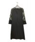 MARTE (マルテ) Cross Neck JQ Sleeve Dress グレー サイズ:FREE 未使用品：12000円