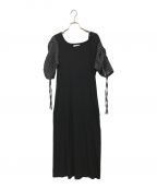 saharaサハラ）の古着「Gather Sleeve Choker Dress」｜ブラック