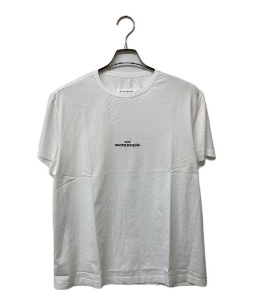 Maison Margiela10（メゾンマルジェラ10）Maison Margiela10 (メゾンマルジェラ10) 反転ミニロゴ Tシャツ ホワイト サイズ:50の古着・服飾アイテム