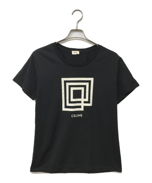 CELINE（セリーヌ）CELINE (セリーヌ) Labyrinthe Show Invitation Tee ブラック サイズ:Lの古着・服飾アイテム