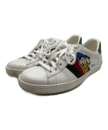 GUCCI×DISNEY（グッチ×ディズニー）の古着「ドナルドダックローカットスニーカー」｜ホワイト