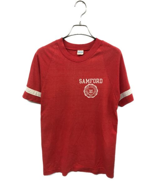 Champion（チャンピオン）Champion (チャンピオン) 70's-80'sカレッジTシャツ レッド サイズ:Mの古着・服飾アイテム