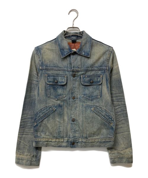 RRL（ダブルアールエル）RRL (ダブルアールエル) ヴィンテージ加工デニムジャケット インディゴ サイズ:Ｓの古着・服飾アイテム