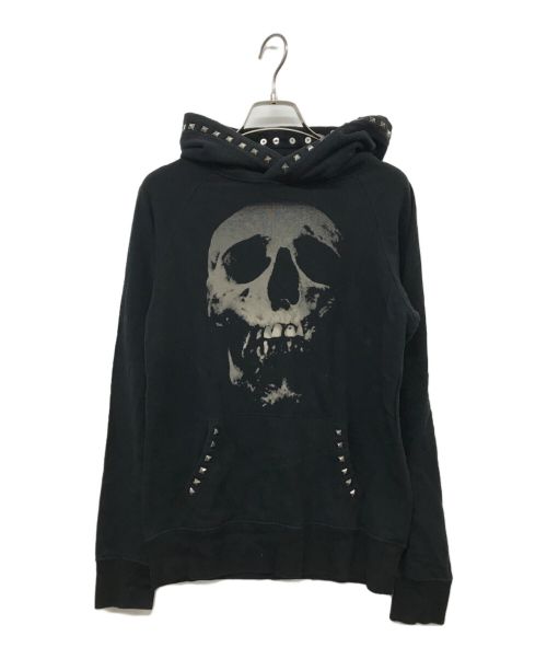 Hysteric Glamour（ヒステリックグラマー）Hysteric Glamour (ヒステリックグラマー) Hysteric Glamour スタッズプリントパーカー ブラック サイズ:Freeの古着・服飾アイテム