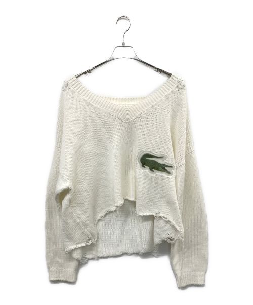 doublet（ダブレット）doublet (ダブレット) 19SS 3D PATCH CUT-OFF PULLOVER ホワイト サイズ:Sの古着・服飾アイテム