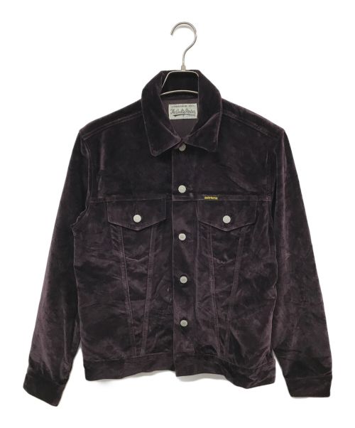 WACKO MARIA（ワコマリア）WACKO MARIA (ワコマリア) VELOUR TRUCKER JACKET パープル サイズ:Mの古着・服飾アイテム