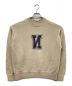 Name.（ネーム）の古着「REVERSE LETTERMAN SWEATER」｜ベージュ