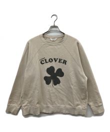 Name.（ネーム）の古着「RAGLAN SWEATSHIRT "LUCKY CLOVER"」｜ベージュ