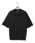 AURALEEオーラリー）の古着「WOOL RECYCLE POLYESTER HIGH GAUGE RIB KNIT SKIPPER」｜ブラック