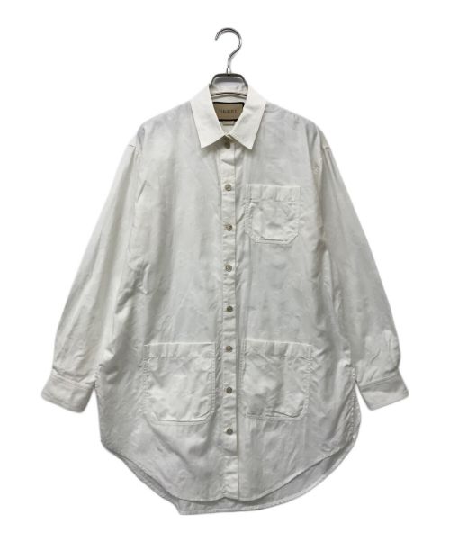 GUCCI（グッチ）GUCCI (グッチ) GG柄コットンポプリン シャツ ホワイト サイズ:38の古着・服飾アイテム