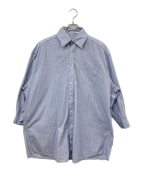 PERVERZE（パーバーズ）PERVERZE (パーバーズ) Large Size Cotton Shirt ブルー サイズ:FREEの古着・服飾アイテム