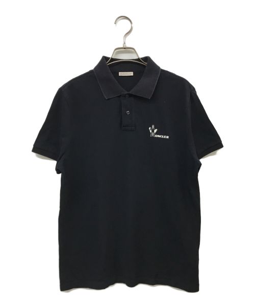 MONCLER（モンクレール）MONCLER (モンクレール) MAGLIA POLO MANICA CORTA ポロシャツ ネイビー サイズ:Mの古着・服飾アイテム