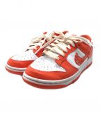 NIKEナイキ）の古着「WMNS DUNK LOW　ダンクロー」｜ホワイト×オレンジ