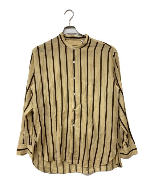 KAPTAIN SUNSHINE（キャプテンサンシャイン）KAPTAIN SUNSHINE (キャプテンサンシャイン) Stand Collar Shirt　スタンドカラーシャツ ベージュ サイズ:40の古着・服飾アイテム