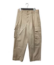 HERILL（ヘリル）の古着「Egyptiancotton Chino Cargo Pants エジプティアンチノカーゴパンツ」｜ベージュ