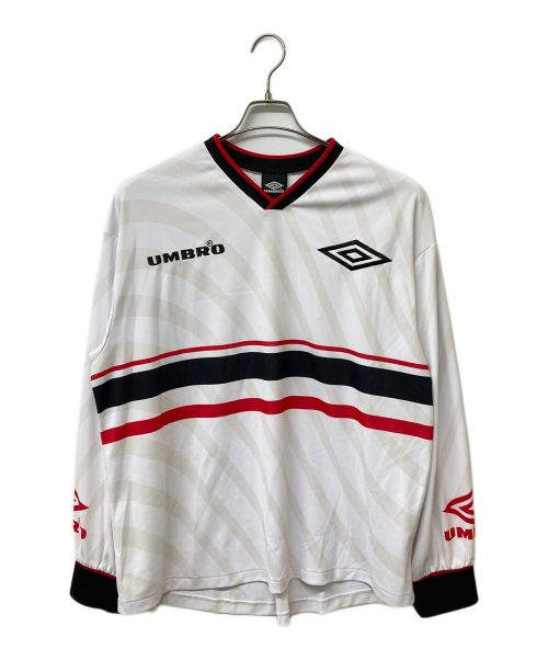 UMBRO（アンブロ）UMBRO (アンブロ) BELPER (ベルパー) M TO R (ムウトアール) GAME shirts ホワイト サイズ:XLの古着・服飾アイテム