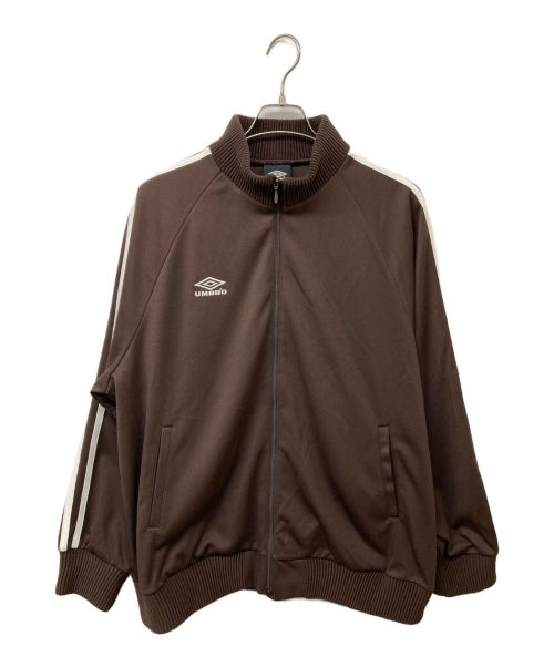 UMBRO（アンブロ）UMBRO (アンブロ) BELPER (ベルパー) M TO R (ムウトアール) JERSEY TRACK JACKET ブラウン サイズ:XLの古着・服飾アイテム