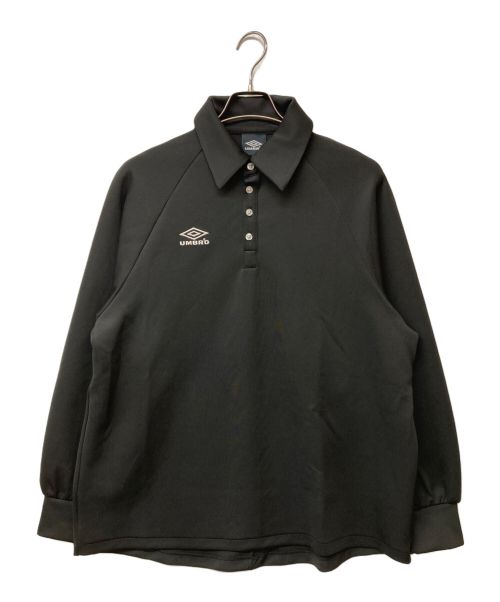 UMBRO（アンブロ）UMBRO (アンブロ) BELPER (ベルパー) M TO R (ムウトアール) GAME SHIRT MOOD POLO ゲームシャツムードポロ ブラック サイズ:Lの古着・服飾アイテム