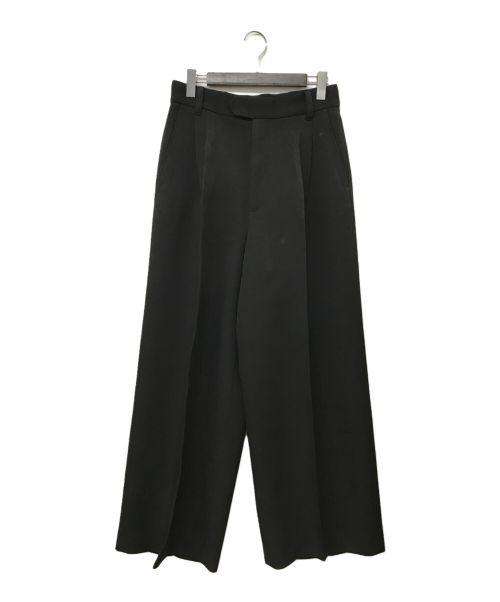 M TO R（ムウトアール）M TO R (ムウトアール) DOUBLETUCK WIDE PANTS ブラック サイズ:40の古着・服飾アイテム