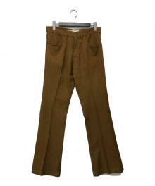 DAIRIKU（ダイリク）の古着「Flare Flasher Pressed Pants」｜ブラウン