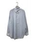 AURALEE（オーラリー）の古着「HARD TWIST FINX ORGANDY STRIPE SHIRT」｜ブルー