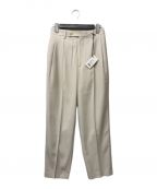 AURALEEオーラリー）の古着「LIGHT WOOL MAX GABARDINE SLACKS」｜ベージュ