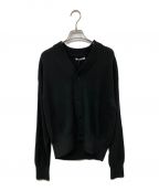 AURALEEオーラリー）の古着「SUPER HARD TWIST RIB KNIT CARDIGAN AURALEE」｜ブラック