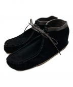 AURALEEオーラリー）の古着「SUEDE MOCCASIN SHORT BOOTS」｜ブラック