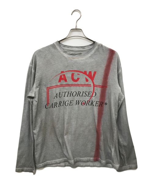 A-COLD-WALL（ア・コールド・ウォール）A-COLD-WALL (ア・コールド・ウォール) Carriage Worker L/S TEE グレー サイズ:Mの古着・服飾アイテム