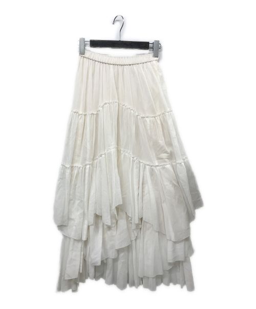 CASA FLINE（カーサフライン）CASA FLINE (カーサフライン) コットンティアードスカート アイボリー サイズ:FREEの古着・服飾アイテム