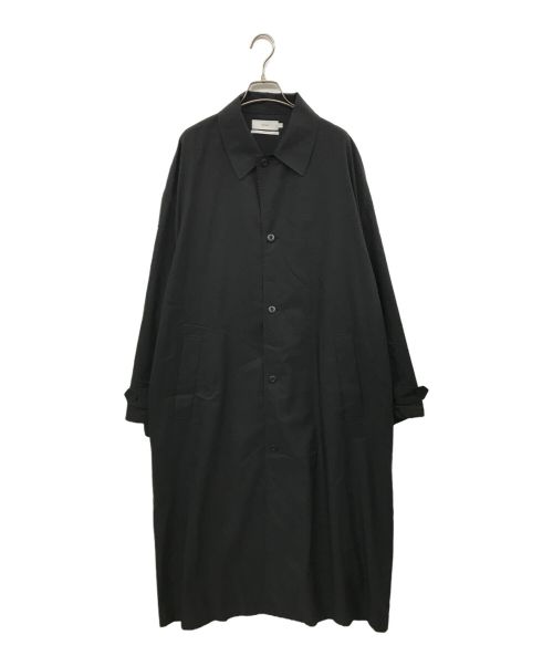 Graphpaper（グラフペーパー）Graphpaper (グラフペーパー) Cupro Shirt Coat ブラック サイズ:2の古着・服飾アイテム