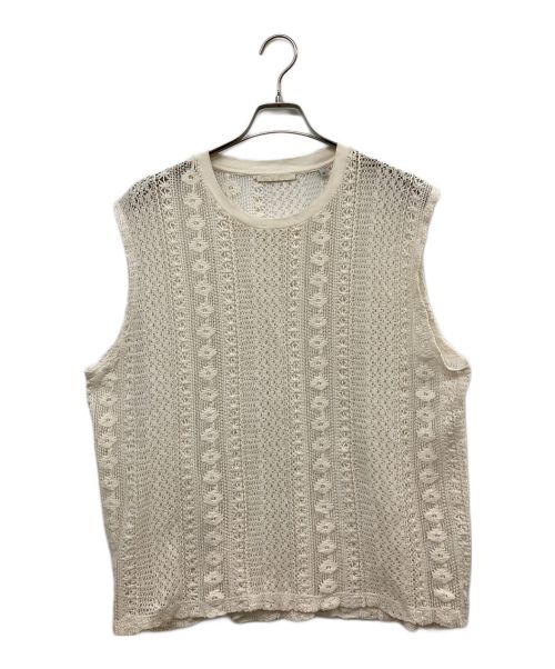 OUR LEGACY（アワーレガシー）OUR LEGACY (アワーレガシー) CROCHET LACE TANK TOP アイボリー サイズ:48の古着・服飾アイテム