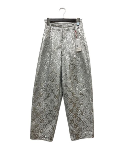 MAISON SPECIAL（メゾンスペシャル）MAISON SPECIAL (メゾンスペシャル) Metallic Lace Pants シルバー サイズ:36 未使用品の古着・服飾アイテム