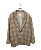 TODAYFULトゥデイフル）の古着「Check Over Jacket」｜ベージュ