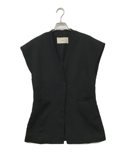 TODAYFUL（トゥデイフル）TODAYFUL (トゥデイフル) Satin Over Vest ブラック サイズ:38の古着・服飾アイテム