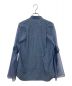 HYKE (ハイク) CHAMBRAY MILITARY SHIRT WITH SHEER SLEEVES ブルー サイズ:S：12000円