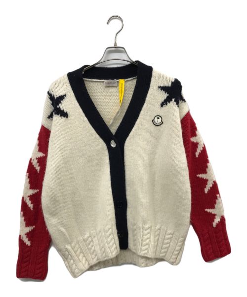 MONCLER（モンクレール）MONCLER (モンクレール) Palm Angels (パーム エンジェルス) CARDIGAN TRICOT トリコロールカラー サイズ:Mの古着・服飾アイテム