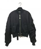 DIESELディーゼル）の古着「W-BRESHA BOMBER JACKET」｜ブラック