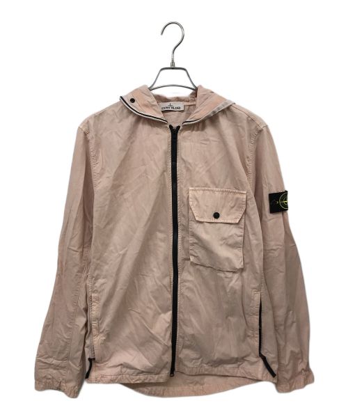 STONE ISLAND（ストーンアイランド）STONE ISLAND (ストーンアイランド) フーデッドジャケット ピンク サイズ:Lの古着・服飾アイテム