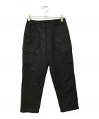 Graphpaperグラフペーパー）の古着「Double Plain Weave Easy Militrary Pants」｜ブラック