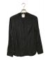 OAMC（オーエーエムシー）の古着「Spirit Shirt Striped Viscose」｜ブラック