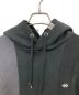 中古・古着 MIHARA YASUHIRO (ミハラヤスヒロ) VERTICAL SWITHING HOODIE グレー×ブラック サイズ:L：26000円