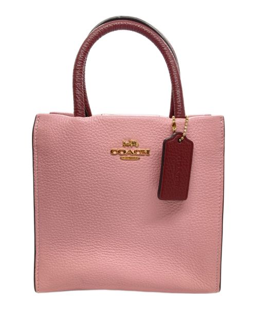 COACH（コーチ）COACH (コーチ) ミニ キャリー クロスボディバッグ ピンク サイズ:ミニの古着・服飾アイテム