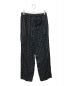 UNUSED (アンユーズド) PLAY BOY (プレイボーイ) easy slacks ブラック×ブルー：9000円