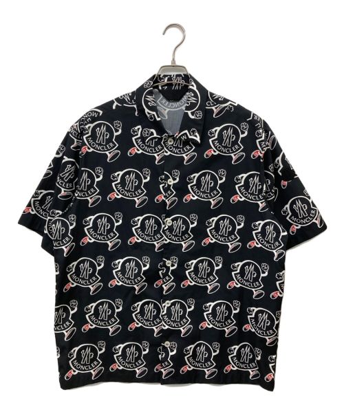 MONCLER（モンクレール）MONCLER (モンクレール) Camicia Logo Print Shirt ブラック サイズ:XSの古着・服飾アイテム