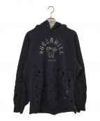 SUGARHILLシュガーヒル）の古着「24SS Crashed Hoodie」｜ネイビー