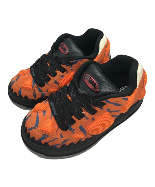 BBiMP（ビービーエムアイピー）BBiMP (ビービーエムアイピー) DINOSAUR FOSSIL SNEAKERS オレンジ×ブラック サイズ:10.5の古着・服飾アイテム