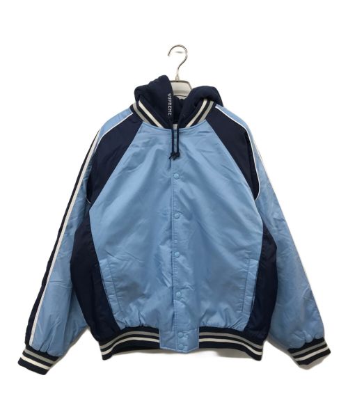 SUPREME（シュプリーム）Supreme (シュプリーム) 24SS　Hooded stadium jacket ブルー サイズ:Lの古着・服飾アイテム